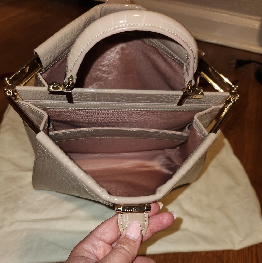 Aspinal Small Florence Light Taupe Bag - Picture 5 of 7